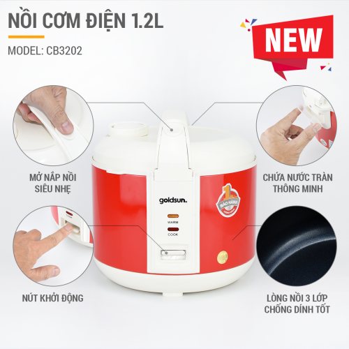 Nồi cơm điện Goldsun CB3202
