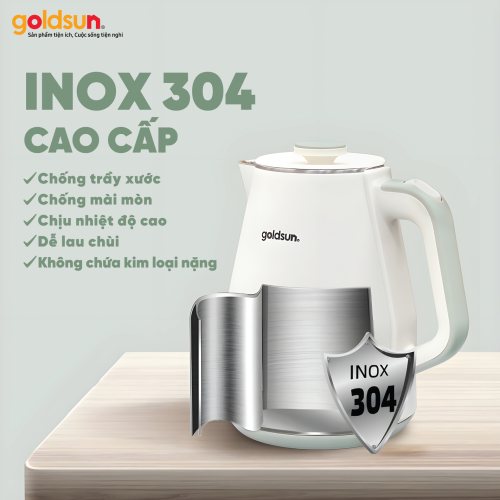 Ấm siêu tốc nhiệt kế GKT2644