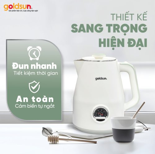 Ấm siêu tốc nhiệt kế GKT2644