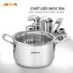 Bộ nồi Inox 3 lớp đáy liền Goldsun GPS1770-S