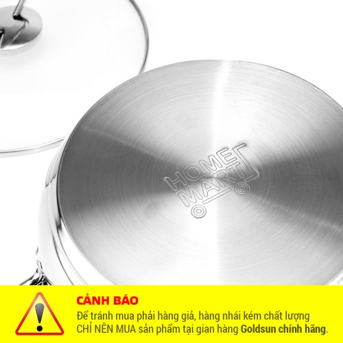 Bộ nồi Inox 3 đáy Goldsun HM22