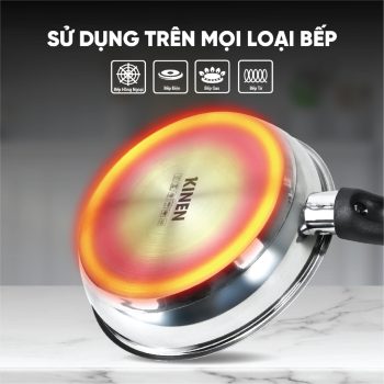 Chảo inox chống dính Kinen KPA1420-16IH