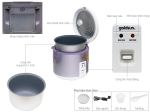 Nồi cơm điện Goldsun 1.8 lít ARC-G18SA2