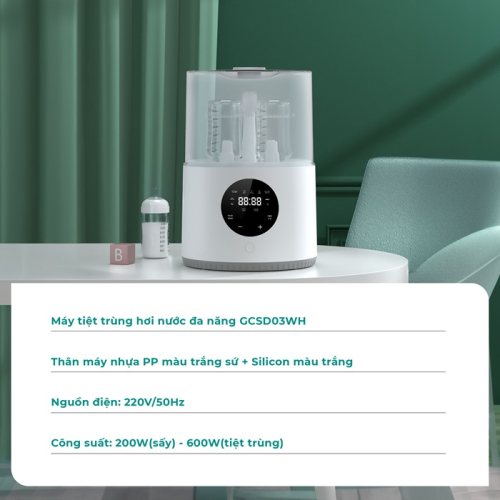 Máy tiệt trùng hơi nước đa năng GCSD03WH