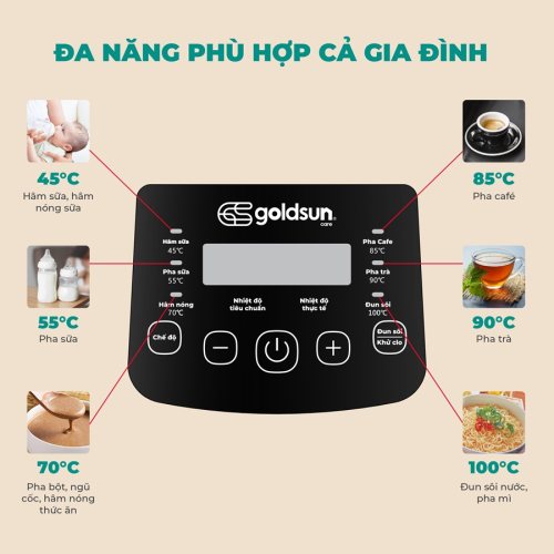 Bình đun nước pha sữa GCMK01BG