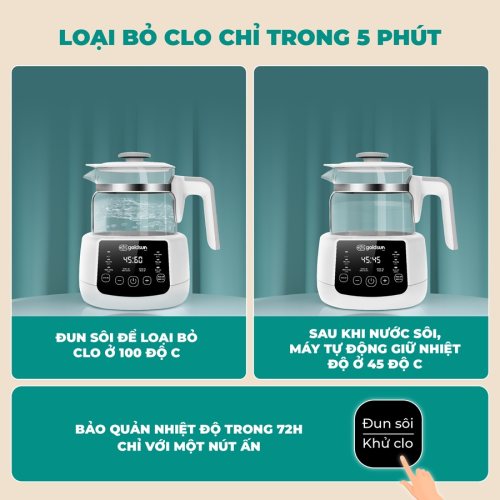 Bình đun nước pha sữa GCMK01BG