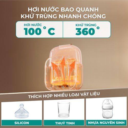 Máy hâm sữa đôi đa năng GCDW02BL