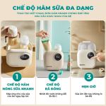 Máy hâm sữa đôi đa năng GCDW02BL