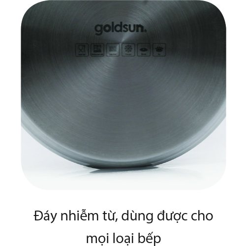 Bộ nồi inox 3 lớp Goldsun GH22-3306SG